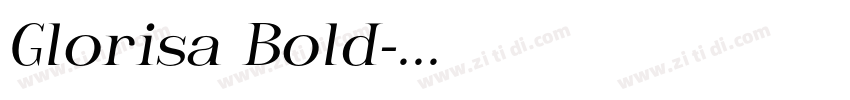 Glorisa Bold字体转换